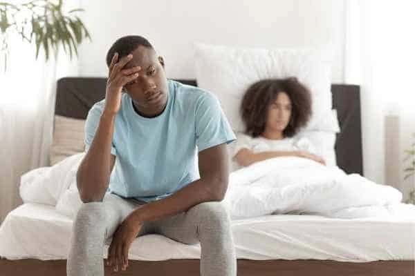 Man upset about ED symptoms Barking