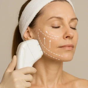 Woman having HI-FU to reduce wrinkles call LA LIPO Barking Now!