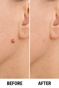 Skin tags removal Barking before and after