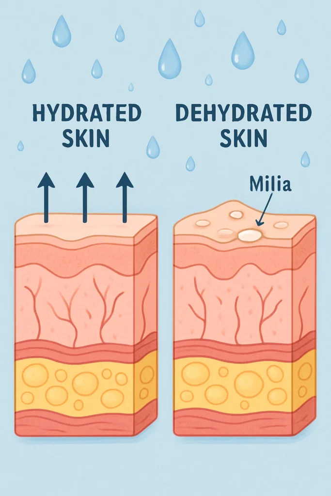 The importance of hydration and milia production Barking