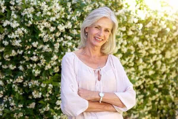 Older woman happy with urinary incontinence treatment Barking