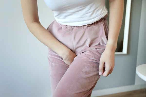 woman struggling with urine incontinence Barking