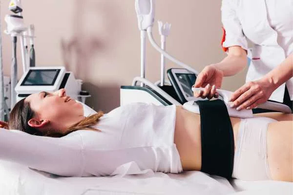 woman having body sculpting to help improve her body image and her mental health Barking