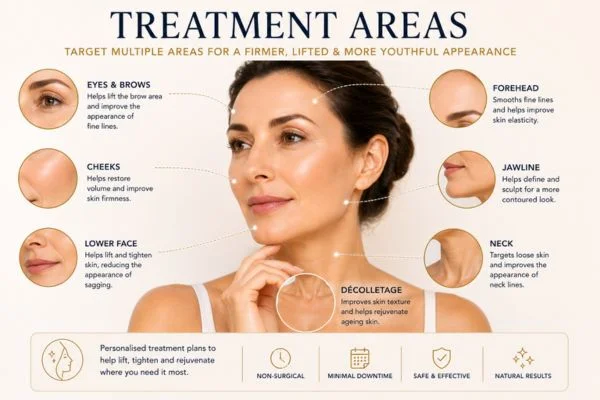 Areas of treatment for the ultimate lift tighten treatment Barking