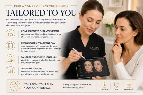 book a consultation about your ultimate lift and tighten treatment Barking